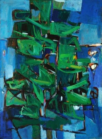 Pine Trees #5 by David C. Driskell, 1959