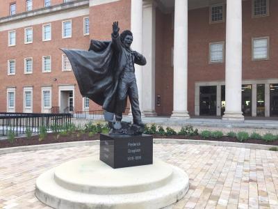 Frederick Douglas Statue - front side view