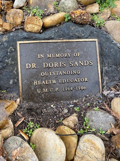 Plaque for Dr. Sands
