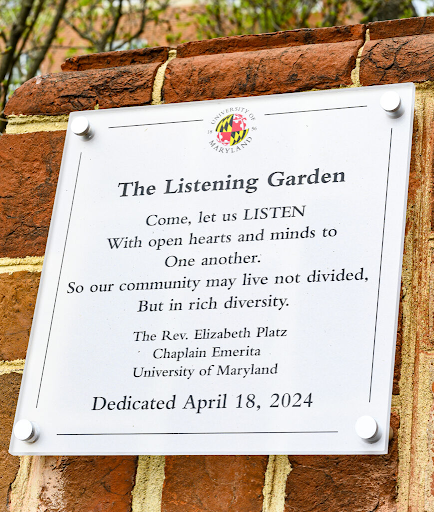 Listening Garden Plaque