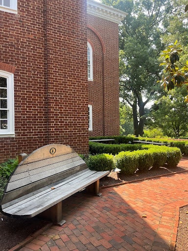 Benches welcome visitors