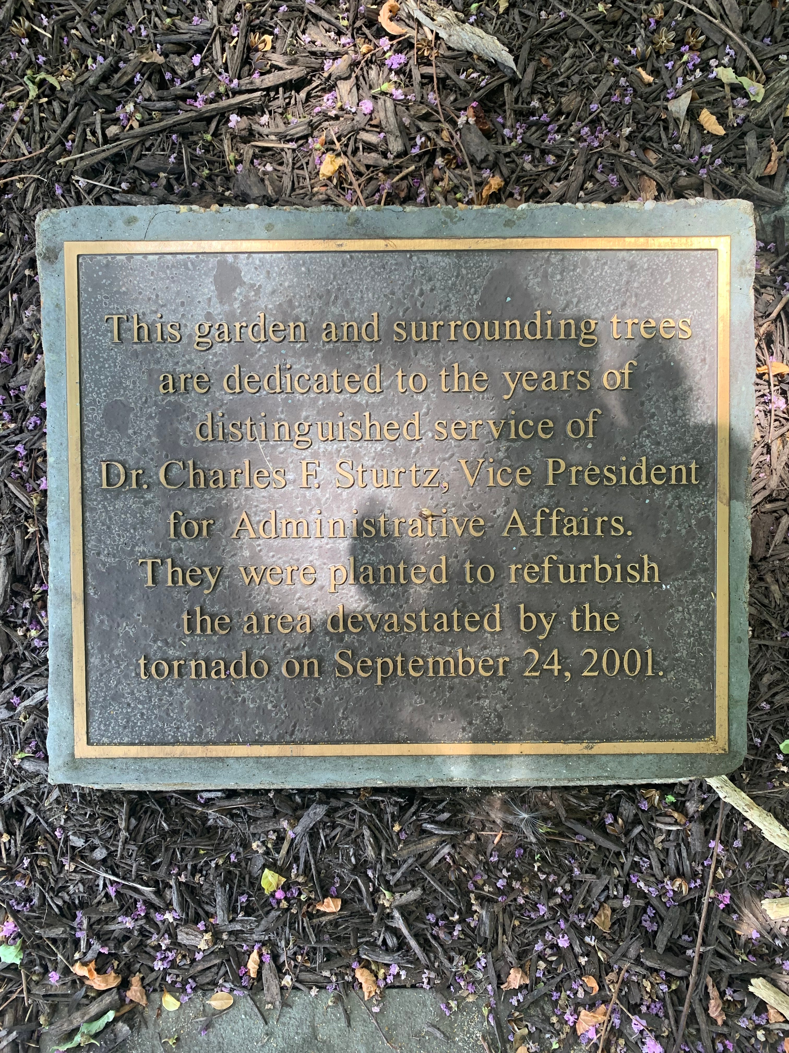 Dr. Charles E. Sturtz Plaque