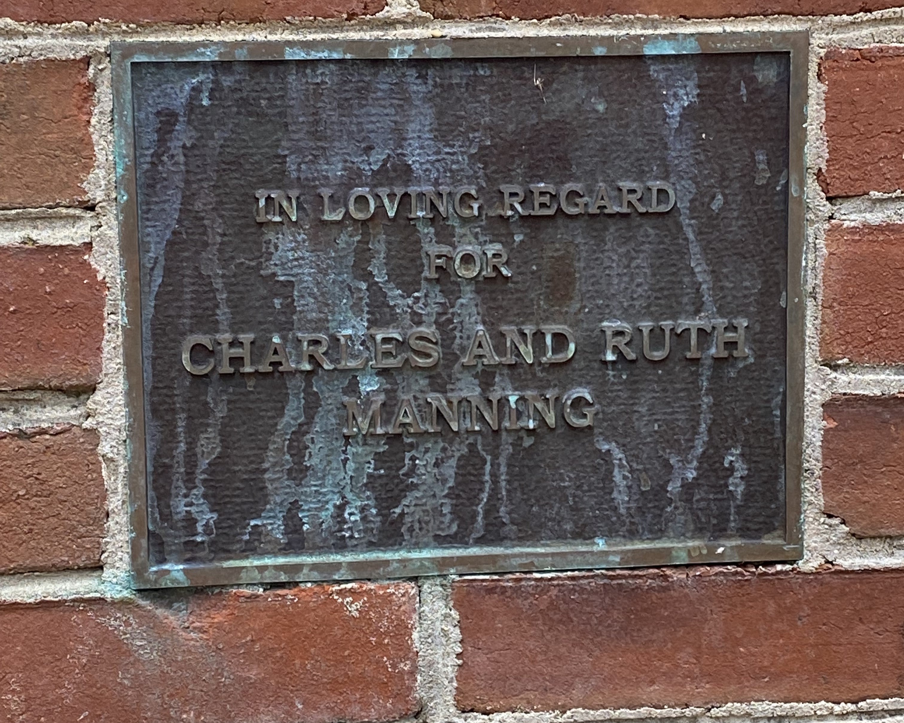 Manning Plaque