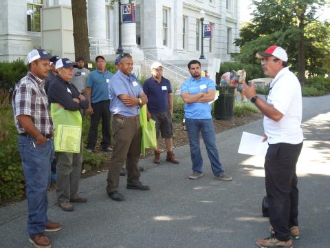 Mr. Luis Alfonzo, horticulturist at the University of Maryland