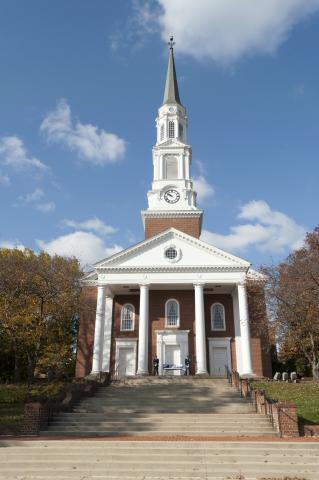 Front view of Memorial Chapel