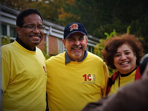 Dr. Pines, Luis, and Gloria at Good Neighbor Day
